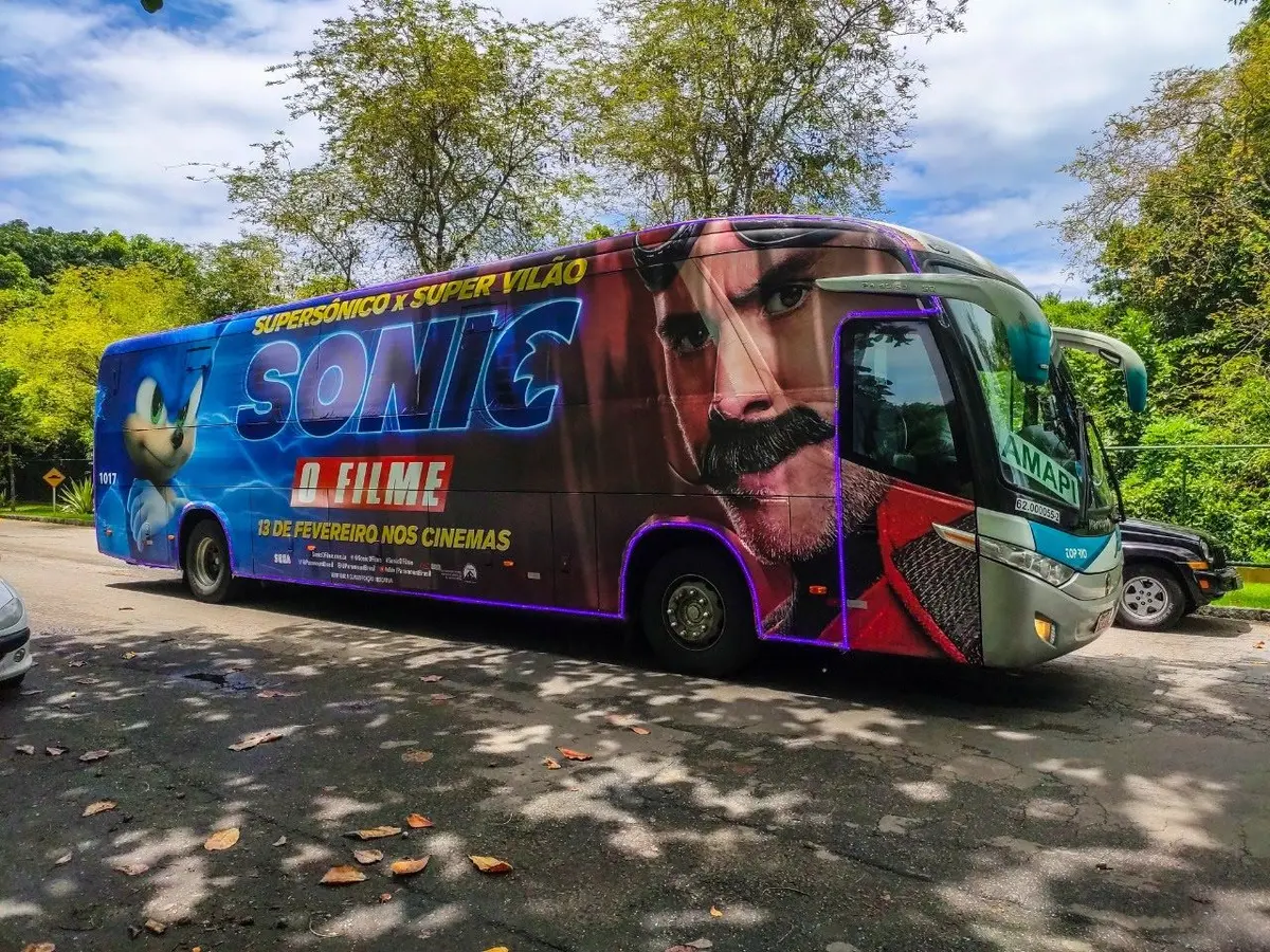 Envelopamento total do filme Sonic
